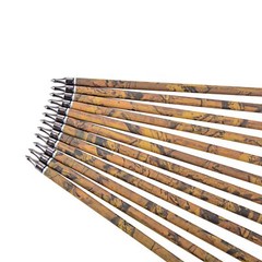 30″ Carbon Arrows Camo SP500 Turkey Feather Removable Tips Compound Bow Target