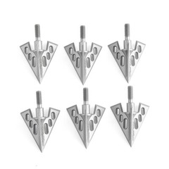 Archery Broadheads 100 Grain Compound Bow Hunting 3 Blade Fixed Arrowheads Tip