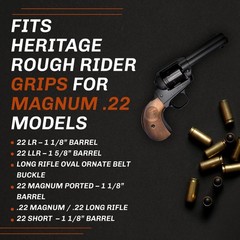 «Silverado» Heritage Arms Rough Rider 6 Shot Grips Rosewood Bird head model