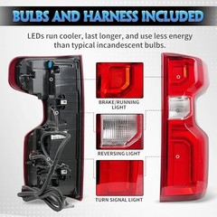 Passenger Side LED Tail Light Assembly Compatible With 2019-2024 Right Side