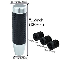 5″ Weighted Gear Shift Knob Aluminum Alloy Long Shift Stick Handle for Silver A