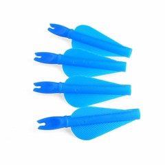 OD8mm Arrows Nocks Fletches Conjoined Archery Vanes Plastic Arrow Shaft Target