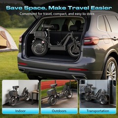 Electric Scooter with Seat Peak 1500W Motor Up to 30MPH 45 Miles Range 14″