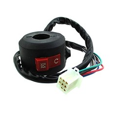 3 Function 8 Wire Handle Kill Light Start Switch Female Plug for Chinese 50cc