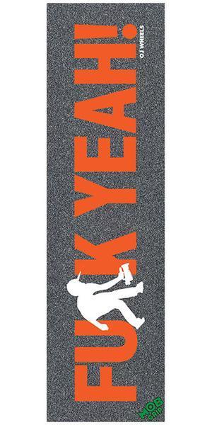 New Mob OJ FUK YEAH 9in x 33in Orange Skateboard Grip Tape – (1 Sheet)