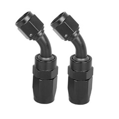 AN8 45 Degree Swivel Hose End Fitting Oil Adaptor 8AN-2PCS 45 Degree Fitting