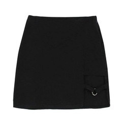 Bsjia Womens Asymmetrical Skirt High Waist Gothic Dance Short Mini Bodycon