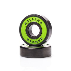 Rolling Stoned Skateboard Bearings 8 Pack – Green