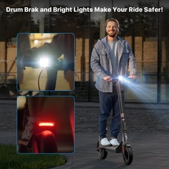 Adult Folding 350W/10.2AH Electric Scooter 30KM Range High Speed E-Scooter + APP