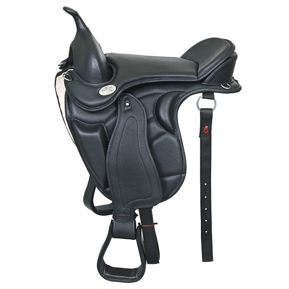 19 In Horse English Treeless Saddle Hilason Endurance Trail Leather
