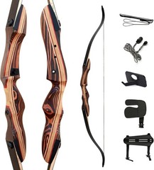 Deerseeker Archery 62 Recurve Bow Set 20-60 lbs RH LH