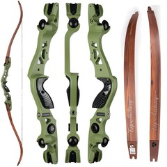 62″ ILF Recurve Takedown Bow 25-60lbs Archery Hunting Arrow Shooting Competition