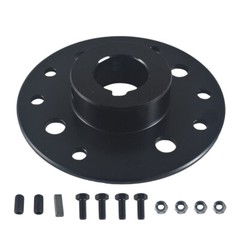420 Chain 50T Rear Drive Sprocket with 1″ Bore 1/4″ Keyway Sprocket Hub Black
