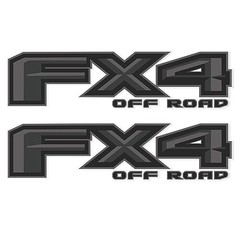 FX4 Off Road Bedside Decals Compatible with Ford F 4.3″ x 16.5″, F150 Charcoal