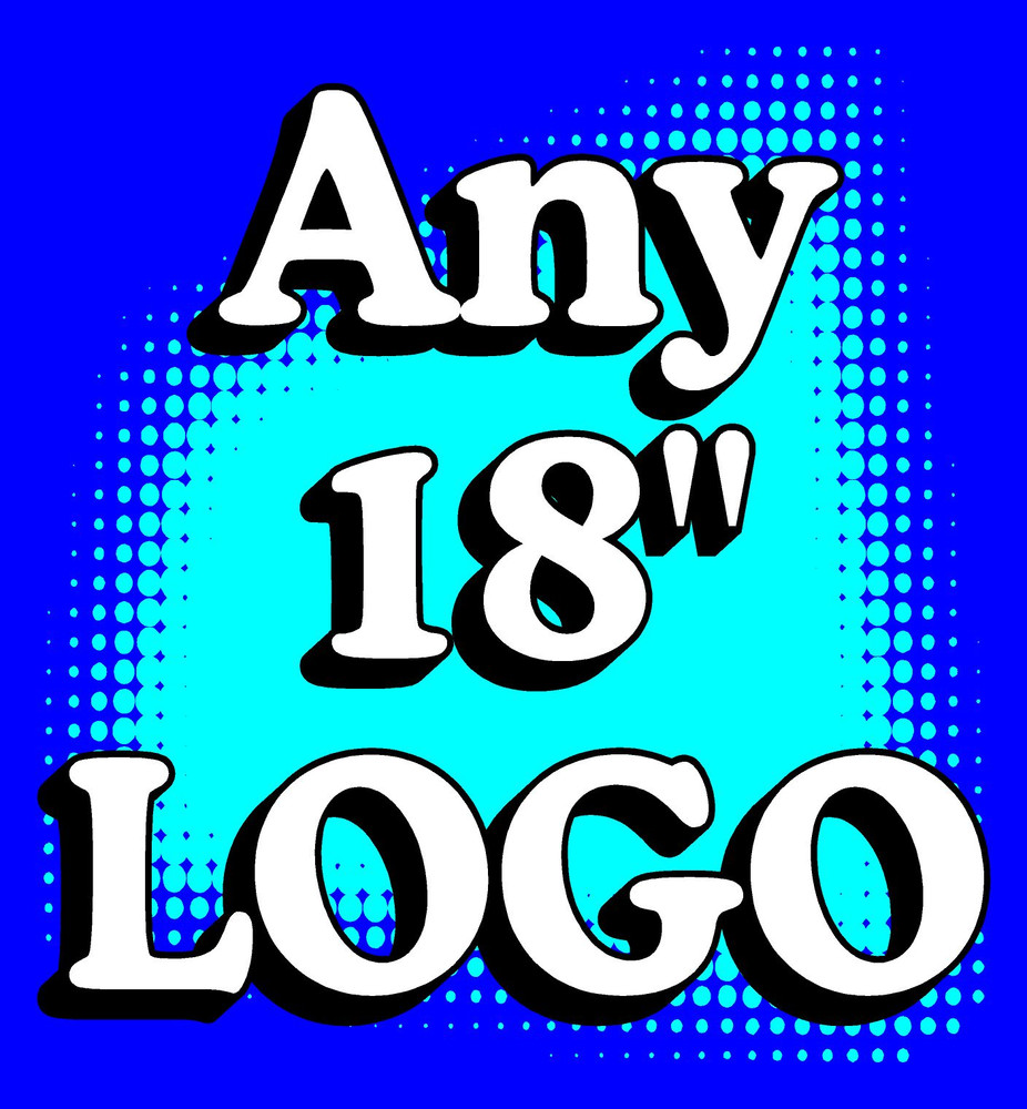2) ANY LOGO customizable CORNHOLE «Baggo» 18″ Decals