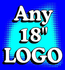 2) ANY LOGO customizable CORNHOLE «Baggo» 18″ Decals