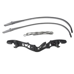 62″ Archery ILF Bow Takedown Recurve Bow 25-60lbs 19″ Riser and 12X Arrows Set