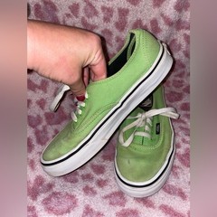 Grunge retro Vans Lime Green Sneakers men’s size 6 shoes