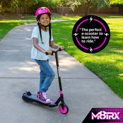 Pink 12V Children’s E-Scooter (Ages 6–12) with 8 MPH Top Speed