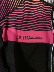 Zoot Triathlon Suit Size L Full Zip Short Sleeve Tri Suit Cycling Multicolor