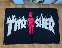 Thrasher Skateboard Flag