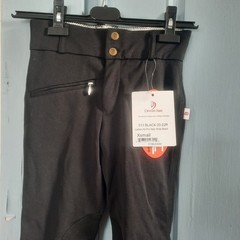 NWT DEVON AIRE Style 513 SZ XS 20 22 All Pro Max L/R Riding Breeches Pants Black