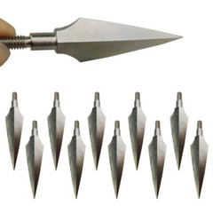 12Pcs Carbon Steel Arrowheads 150 Grain Broadheads Arrow Archery Hunting Target