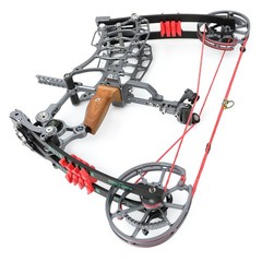 Dual-use Compound Bow Kit 30-70lbs Steel Ball Arrows Archery Outdoor Shoot RH LH