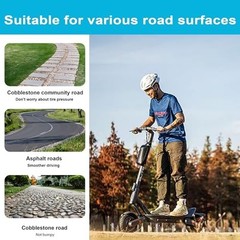10×2.75 Solid Tire for Electric Scooter, 2-Pack, Black