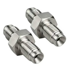 3AN Male to 3AN 3/8-24 Male Inverted Flare 3AN TO 3/8-24 Inverted Fitting(2pcs)