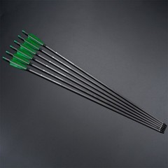 Archery Carbon Arrows Spine400 with Feather Set for Recurve/Compound Bow Hunting