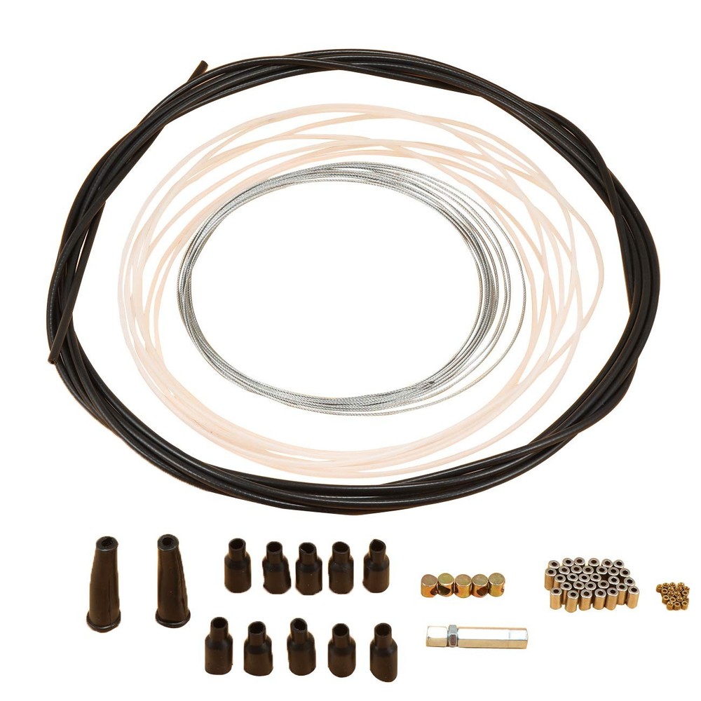 5 Metre Universal Motorcycle DIY Throttle Cable Kit with Ferrules
