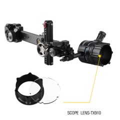 Compound Bow Sight 1Pin Carbon 0.019″ 4X 6X 8X Lens Micro Fiber Adjustable Hunt