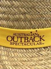 Vintage 2006 Australian Outback Spectacular Straw Hat R.M. Williams Size S/M