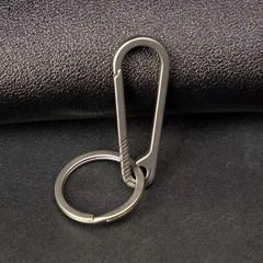 1PCS Multifunctional Titanium Alloy Metal Keychain Quick Release Carabiner Buckl