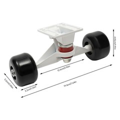 Aluminum Alloy Skateboard Truck Combo Set Cruisers Wheels Skateboard Truck Part