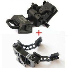 Metal PVS28 Bracket J arm + L4G24 Helmet Mount For Tactical AN/PVS 14 Dual NVG
