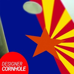 Arizona Flag Cornhole Boards Skip’s Garage 2×4 Foldable Legs Outdoor Game