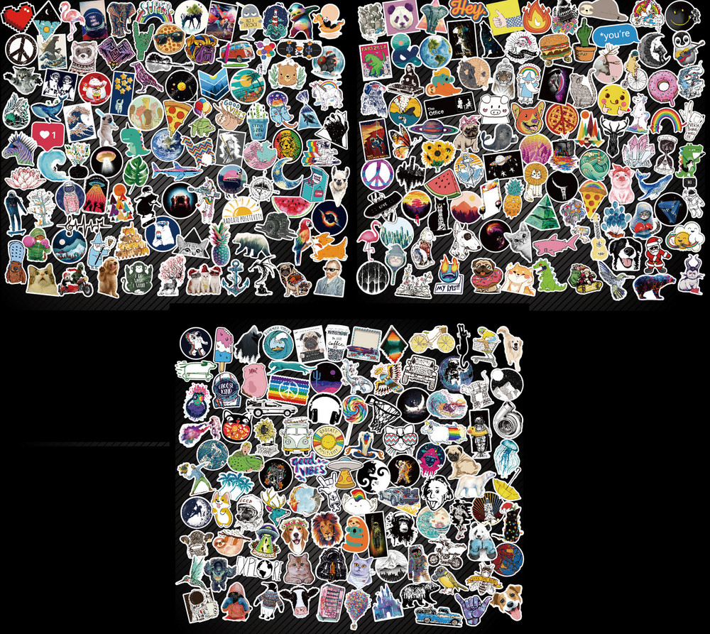 For Kids 100 Skateboard Stickers bomb Vinyl Laptop Luggage Sticker Lot