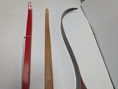 Traditional Takedown Recurve Bow lot 50in 20lb Wooden Riser Extra Limbs Vintage