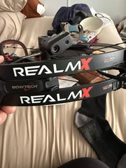 Bowtech Realm X Right Hand Black Compound Bow 70lb 29in DL 32in w/ CBE Sight
