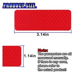 20PCS Reflective Stickers, 3.14» x 1.14» Safety Night Visibility Warning Ta…