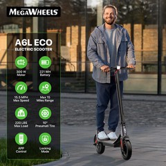 350W 10.2AH POWERFUL ELECTRIC MOTOR KICK E SCOOTER FOLDABLE 30KM RANGE FOR ADULT