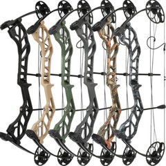 Compound Bow Arrow Set 19-70lbs Adjustable Adult Aluminum 320fps Archery Hunting