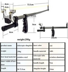 Precision Telescopic Slingshot Set with Red Laser Aim For Hunting Outdoor Sports