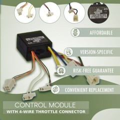 ZK2400-DP-LD Control Module with 4-Wire Throttle Connector for the Razor E175