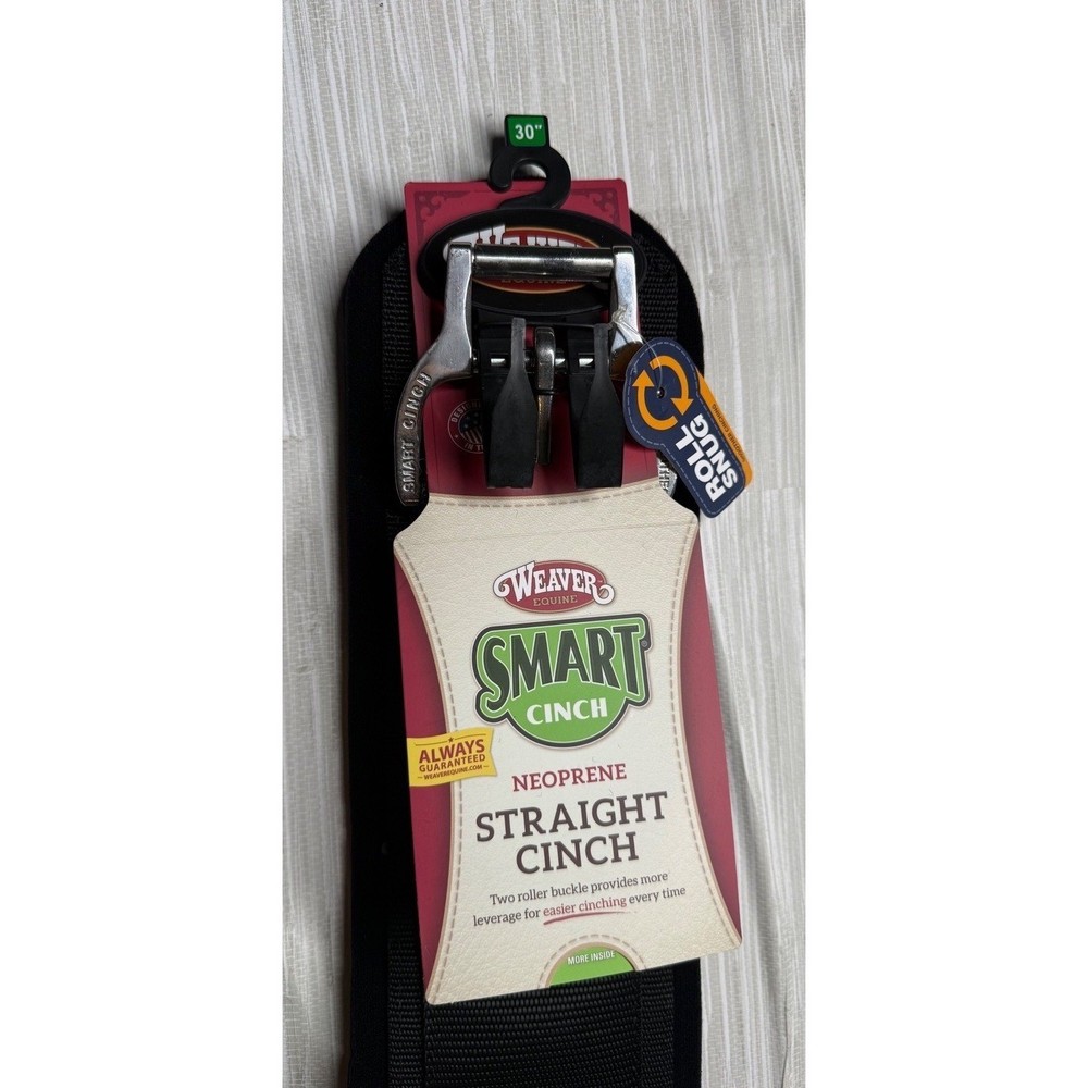 Weaver Smart Cinch 30″ Neoprene Straight Western Cinch Roll Snug Buckle Damaged