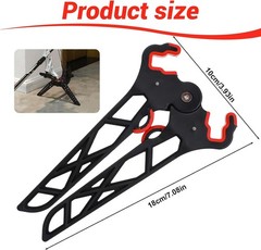 Folding Bow Stabilizer Stand with Removable Bipod for 4″, Black and red