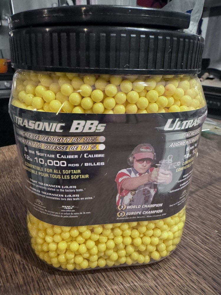 Airsoft Ammo Ultrasonic BBs 12G 6mm Softair Caliber 10,000 Rounds