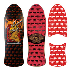 Die-Cut Style Grip Tape with Bats cutouts fits Powell Caballero Dragon & Bats